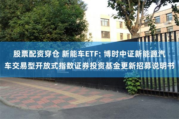 股票配资穿仓 新能车ETF: 博时中证新能源汽车交易型开放式指数证券投资基金更新招募说明书