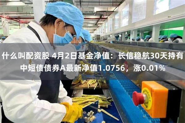什么叫配资股 4月2日基金净值：长信稳航30天持有中短债债券A最新净值1.0756，涨0.01%