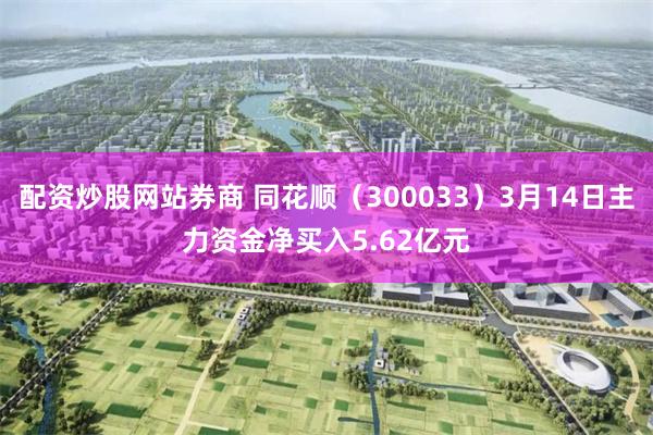 配资炒股网站券商 同花顺（300033）3月14日主力资金净