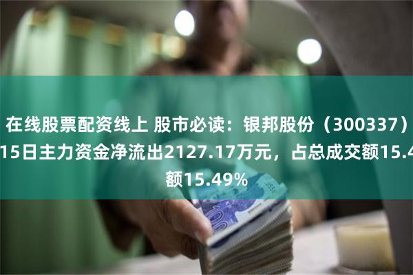 在线股票配资线上 股市必读：银邦股份（300337）5月15
