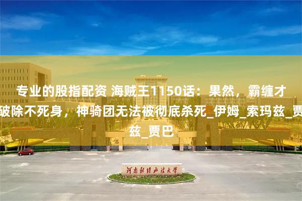专业的股指配资 海贼王1150话：果然，霸缠才能破除不死身，
