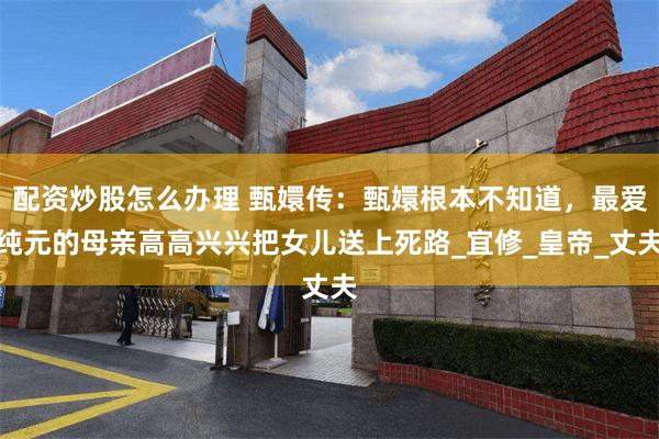 配资炒股怎么办理 甄嬛传：甄嬛根本不知道，最爱纯元的母亲高高