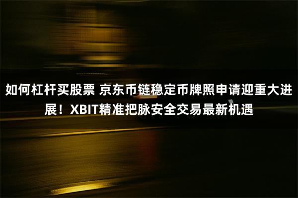 如何杠杆买股票 京东币链稳定币牌照申请迎重大进展！XBIT精